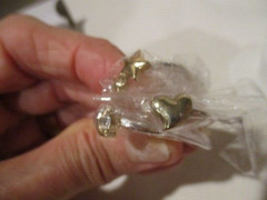 AVON Many Wishes 3 Pc Stackable Ring Set /Silvertone Heart, 2Stars Half Moon 8