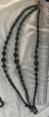 VINTAGE AURORA BOREALIS (AB) 17″ NECKLACE, 7″ BRACELET & SCREW-BACK EARRINGS SET