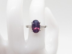$15,000 3ct Natural Pink Purple GIA CERTIFIED KASHMIR Sapphire Platinum Ring