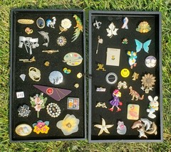 Vintage Brooch Lot: 50 PCS, Krementz, Avon, 18ktGF, Napier, JJ, Coro, AJC, !!!