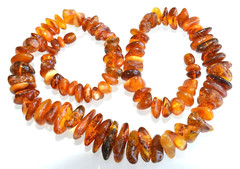✅55cm = 45gr RUSSIAN SOVIET BALTIC AMBER BEAD NECKLACE 琥珀 BRACELET STONE PENDANT