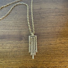 VTG Designer Gold Tone Necklace by Monet 60’s 70’s MCM Fashion Costume Jewelry