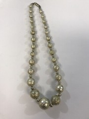 Jewelry Lot 7 Wearable Graduated Faux Pearl Necklaces Bronze Gold Black Silver