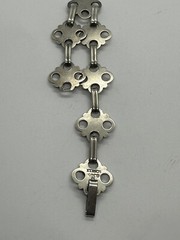 Scholle 830s Silver bracelet Norway Norwegian vintage estate Art Nouveau 1857