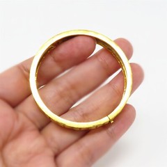 NYJEWEL Chow Sang Sang 周生生 22k Yellow Gold Investment Bangle Bracelet 5.75″
