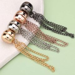 1pc Magnetic Chain Brooch Buckle Alloy Clothing Clip Button Accessory – NEW