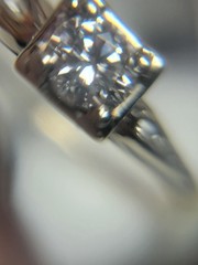 1920s Art deco Natural Diamond Ring 14k? 2.5g