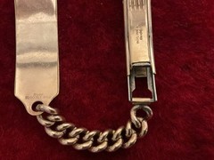 Vintage G&E Rodd 9ct lined gold Identity bracelet from Sidney, Australia