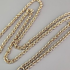 Vintage Liz Claiborne Necklace Faux Watch Fob Pendant Red Gold Tone 31″