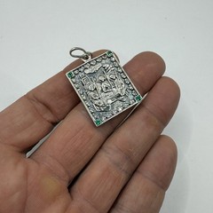 Vintage pendant “Trinity” made of 925 silver, handmade, Zircon 12,24g