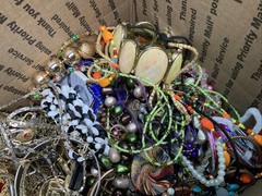 Huge XL Jewelry lot, Vintage and modern. Jewelry Repurpose Box, 16LBS, Lot#1