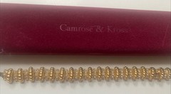 Camrose & Kross Jackie Kennedy JBK Crystal And Gold Tone Link Bracelet