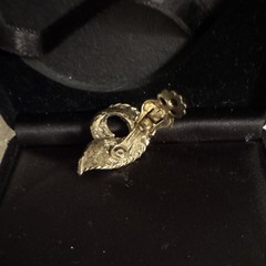 Single Gold Leaf Earring Clip On