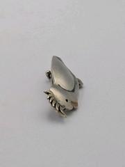 Vtg Australia Sterling Silver Cockatoo Parrot Brooch Pin 925 Map Mark C-Clasp