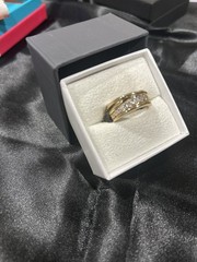 Women’s 1 CT. T.W. Lab Grown White Diamond 14K Gold Over Silver Ring