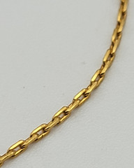 Vintage Gold Plated Boston Link Chain Necklace 15.5″ Spring Ring Clasp