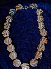 Vintage Park Lane Gold Tone Shell Link Statement Necklace Signed
