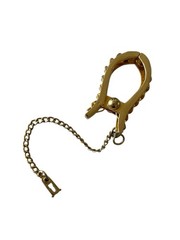 Vintage 1950s 1970s Chain Detail Glove Clip Gold Tone