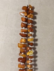 Antique Butterscotch Amber Beaded Necklace 110 Grams