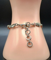 Unisex 950 Sterling Silver Tumi Bracelet from Pre-Columbian Culture