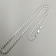 NEW Sterling Silver 5mm Curb Chain Lobster Clasp Necklace 18” 925 Italy SL #72