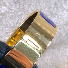 Vintage Hermes Clic Clac Bangle Bracelet Blue Enamel Angel White Horse Size PM