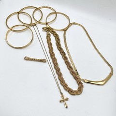 Crown Trifari Fifth Avenue Gold 9Pc Designer Capsule Mid Century Jewelry Set