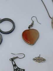 Vtg Modern Estate & Costume Jewelry Lot Mixed Materials Some Mismatch 63 Pc