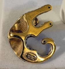 Vintage 925 Silver 14 K Gold 1/20
