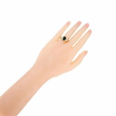 Vintage 2.30ct Top Gem Fine Green Tourmaline 14k Full Cut Diamond Ring Size 7