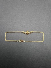 Vtg Avon Gold-Tone Claddagh Chain Link Bracelet 8.5″