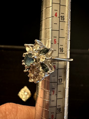 7 Gold/Silver tone some 18kt HGE,All missing stones, for repairs, all wearable