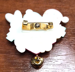 Vintage 90’s Hallmark Cards Christmas Carolers Bear Penguin Rabbit Pin / Brooch