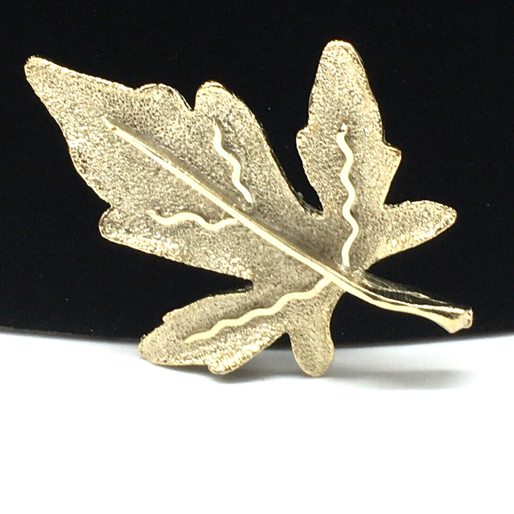 Vintage Gold Tone Maple Leaf Brooch 2.5″