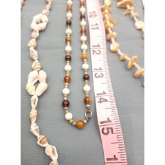 Vintage Boho Beach Curated Lot of 4 Necklaces 4 Bracelets Summer Vacation Set