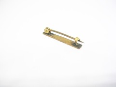 Collar Pin Bar antique Formal Wear Suit Accessory Gold Top