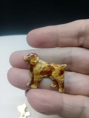 Lot Of 12 Vintage Dog Brooches Pins Gold Tone Very Nice Collection