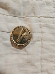 Vintage Goldtone Mother Of Pearl Pin