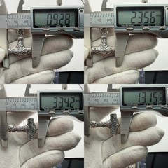 Vintage Thor Hammer Pendant Mjolnir Sterling Silver Viking Norse Amulet – 11.52g