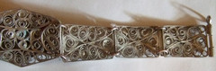 Silver Filigree Bracelet Elegant Estate Jewelry Vintage Style Seven Inches