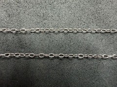 0.73g Vintage Sterling Silver 925 Oval Link Chain Necklace 18 in M