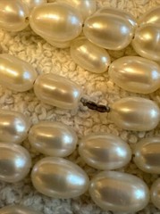 Vintage 74” Freshwater Pearl Single Strand Necklace w/150 Pearls~85 Grams
