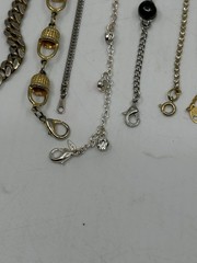 Estate Jewelry Lot 20 Tennis Style Bracelets Rhinestones Gemstone Monet Ankle