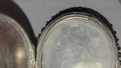 British Victorian Hallmarked Silver Engraved Floral Ivy 23.4g Locket Pendant