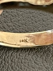 14KT Yellow Gold 0.60CTW Diamond Ring. Size 7 (B35)