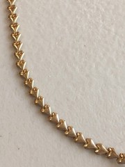 Avon Endless Heart Chain Necklace Gold Tone Vintage