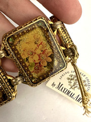 MAXIMAL ART John Wind Floral Bouquets Spring Sparkle Collection Bracelet Vintage