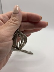 Luca Razza 1970s Vintage Pendant Necklace Silver Tone Signed Rare