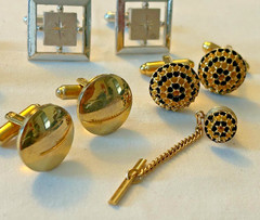 STATE TO VINTAGE CUFFLINKS LOT – Signed Vintage Pieces SWANK DANTE KENNET KANTRO