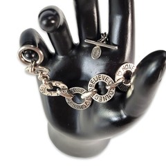 Vintage Cookie Lee Silver Tone Circle Bracelet Jewelry Women 2000’s